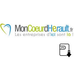 Le logo du portail des entreprises du Coeur d'Hérault, MonCoeurdHerault.fr